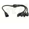 HangTon IEC320 C14 4 x C13 UPS PDU Y Splitter Computer PC Cavo di alimentazione 10A Cavo di prolunga 250 V (60 cm (24 pollici))