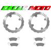 SIFAM COPPIA DISCHI FRENO MARGHERITA+PASTIGLIE ANTERIORI HONDA TRANSALP 700 2008 2009