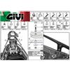 GIVI Attacco posteriore MONOKEY YAMAHA TMAX 500 2012 2013 2014 2015 SR2013 GIVI