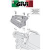 GIVI Attacco posteriore specifico yamaha XT 1200Z Super Tenere' 2012 SRA2101 GIVI