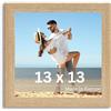 Victor cornice portafoto "Klee" beige 13x13 cm - legno - design semplice e moderno - decorazione per la casa