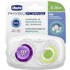 Chicco Succhietto Air Silicone Girl 6-12m 2 Pezzi