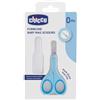 Chicco Forbicine Azzurro Punta Arrotondata