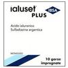 Ialuset Plus Garze Impregnate Sterili per Ferite Infette e Ustioni 10x10 cm 10 Pezzi