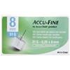Accu-Fine Aghi Penna Per Insulina 8mm 31G 100 Pezzi