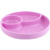 Chicco Piatto Silicone a Scomparti Con Ventosa Rosa 1 Pezzo