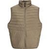 JACK & JONES JACK&JONES PLUS Jjestate Packable Puffer Bw Collar Pls Gilet trapuntato da uomo, Canteen, XXXXL