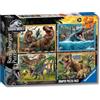 Ravensburger - Puzzles Jurassic World 4 Pack | Puzzle Bambini 5 Anni In Su | Regalo Bambina 5 Anni E Uomo In Su 100 Pezzi | Puzzle Bambini 36 X 26 Cm | Puzzles Ravensburger