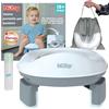 Nuby - Vasino portatile per bambini da viaggio - Wc portatile 2 in 1 Riduttore wc bambini o uso in autonomia - Con protezione paraschizzi e sacchetti usa e getta - Per imparare a usare il bagno