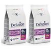 EXCLUSION 2x12kg Exclusion Hypoallergenic Maiale e Piselli Medium Large Breed