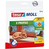 tesa INSULATION Nastro Sigillante S - Gomma Sigillante per l'Isolamento degli Spazi tra Porte e Finestre - Marrone - 10 m x 9 mm x 4 mm