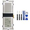 7xinbox EB-BW720ABA EB-BW720ABE 2ICP4/81/111 AA-PBMN2H0 AA-PBMN2HO AA1KB22fS/T-B Batteria di ricambio per Samsung Galaxy 12 SM-W720 SM-W727V per Chromebook Titan V2 XE520QAB XE521QAB