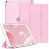 Fintie Custodia con Portamatite per iPad Air 10,5 2019 / iPad PRO 10.5 2017 - Ultra Sottile Leggero Semi-Trasparente Back Cover Case Protettiva con Funzione Auto Sveglia/Sonno, Pink
