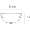 F.a.n Europe Lighting S.r.l. Applique da Parete in Vetro Satinato Bianco 1xe27 con Decoro Floreale fan