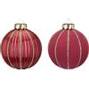 Inge's Christmas Pallina di Natale in Vetro Rosa Antico Opaco o Lucido 10cm Prezzo cad uno