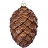 Inge's Christmas Pigna da Appendere in Vetro con Glitter Alta 12,5cm