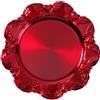 Inges's Christmas Sottopiatto Rosso con Cuori in Plastica Diametro 32cm