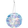 Inge's Christmas Pendente a Palla Bianco Iridescente in Plastica Diametro 9,5cm