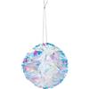 Inge's Christmas Pendente a Palla Bianco Iridescente in Plastica Diametro 14 cm