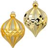 Inge's Christmas Palllina di Natale Allungata oro Opaca o Lucida 22cm Prezzo cad una