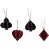 Kaemingk Decorazioni a Forma di Semi Delle Carte Glitterate 6,5 cm 2 Assortiti Prezzo cad