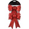 Kaemingk Fiocchi Decorativi Rossi Glitterati 2 Pezzi 17 cm Kaemingk