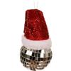 Kaemingk Pallina Natalizia Disco Ball con Cappellino da Appendere D8cm Kaemingk