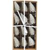 Kaemingk Set 12 Mini Alberi Natalizi Innevati Kaemingk D5x8 cm Decorazioni Tavola Vetrina