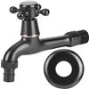 Fdit Rubinetto Monoforo, Design Ergonomico Facile Utilizzo Materiale Ottone Resistente Corrosione Filettatura G1/2 Pollici Adatto Bagno Giardino