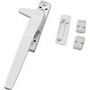 Lokatall - Maniglia di ricambio per finestra, universale, doppio UPVC, con chiusura a finestra, in lega di alluminio, maniglia di sicurezza bianca (destra)