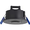 SEBSON Sensore Movimento Interno da Incasso - Portata 8m/360° - Montaggio a Soffitto, Foro di Montaggio Ø63-68mm, Sensore PIR, LED adatto, 3 Fili