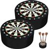 Weciau Rastrelliera per Freccette, 2 Portatile Dart Base Station (10 x 4 cm), Mini Stazione Base per Freccette, per Adulti Appassionati di Famiglia Amici Attività All'Aperto Giochi, Nero