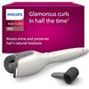 Philips Auto Curler Serie 8000, arricciacapelli con tecnologia MoistureProtect, 27 diverse opzioni di styling, bianco, modello BHB878/00