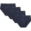 Abanderado Pack Slip con Conchiglia Frontale Linea Original 100% Cotone Uomo x4