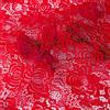 NIANTONG Pizzo Vintage Pattern Nastro da Sposa in Pizzo da 150cm di Larghezza, Rosso, Poliestere, Occasione Festiva, Rustico