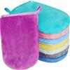 PHOGARY Confezione da 8 guanto lavamani in flanella, panni da bagno SPA morbidi, guanti struccanti riutilizzabili, 15 x 21 cm