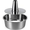 immer Stampo in acciaio inox con fondo rimovibile - Stampo Angel Cake, Chiffon Cake e Ciambella, senza PFAS, antigoccia, resistente e durevole, alta temperatura, Ø 28 cm