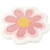 Sertay Tappeto Bagno Fiore Circolare, Moquette Bagno Cucina Soggiorno, Tappetino Antiscivolo Morbido Floreale, Adatto per uso Domestico, Sia Pratico Che Decorativo (Rosa)