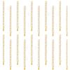 UNICRAFTALE 20pz 304 catene In Acciaio Inossidabile Dorato con Estremità di Estensione per Catena Barbazzale con Linguette A Goccia per Collana Bracciale Catena di Estensione per Cavigliera 55~63 mm
