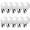 Jiotouhu E27 G45 Lampadina sferica a LED Bianco caldo, illuminazione a 360 gradi, 2W, per AC220-240V, non dimmerabile, illuminazione decorativa per Halloween, Natale, feste, 10 pezzi