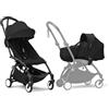 Stokke Passeggino Stokke YOYO3 con Newborn Shell - Include telaio nero, YOYO 6+ Color Pack e Newborn Shell (nero)