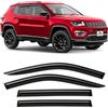 Voron Glass Deflettori Compatibile con Jeep Compass 16-26 - Adesivo 4Pz | Jeep Compass 16-26 II - riduzione del rumore, installazione rapida, protezione dalle intemperie
