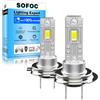 SOFOC H7 Lampadina LED Fari Fendinebbia PX26D 12V 24V 12-24V DC Compatibled 4000LM 300% Più Luminoso Bianco Freddo 6000K Anabbaglianti/Abbaglianti Ricambio 2Pcs