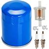 Carkio 15400-PLM-A02 Filtro olio con candela di accensione Filtro carburante Tune Up Kit di ricambio per motore GX630 GX660 GX690 GXV630 GXV660 GXV690