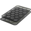 Mastrad, Stampo in Silicone per Macarons, Nero