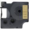 BROVACS 1 nastro adesivo nero su oro compatibile con DYMO D1 45813 19 mm 3/4 OPA2313
