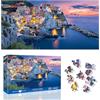 Ginfonr Puzzle Da 1000 Pezzi, COASTAL TOWN - Puzzle per Adulti Rompicapo Impegnativo, Paesaggio Giochi Di Puzzle per Tutta La Famiglia, Un Regalo Festivo per Gli Amici in Una Bella Confezione