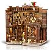 MAKEASY Kit Book Nook, Kit Fai da Te per Angolo Libri in Miniatura per Casa delle Bambole, Puzzle 3D in Legno per Libreria Decorativa per Adolescenti e Adulti