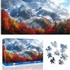 Ginfonr Puzzle Da 1000 Pezzi, AUTUMN PEAKS - Puzzle per Adulti Rompicapo Impegnativo, Paesaggio Giochi Di Puzzle per Tutta La Famiglia, Un Regalo Festivo per Gli Amici in Una Bella Confezione