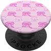 PopSockets - Impugnatura per telefono con fiocco, colore: Rosa e Bianco PopSockets PopGrip Adesivo